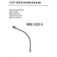SENNHEISER MKE 420-5 Instrukcja Obsługi